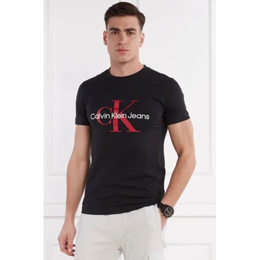 CALVIN KLEIN JEANS T-shirt CORE MONOLOGO | Slim Fit ze sklepu Gomez Fashion Store w kategorii T-shirty męskie - zdjęcie 172870631