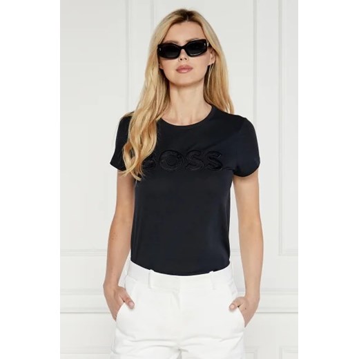 BOSS BLACK T-shirt | Regular Fit ze sklepu Gomez Fashion Store w kategorii Bluzki damskie - zdjęcie 172870804