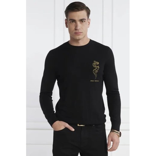 Armani Exchange Sweter | Regular Fit | z dodatkiem wełny ze sklepu Gomez Fashion Store w kategorii Swetry męskie - zdjęcie 172871480