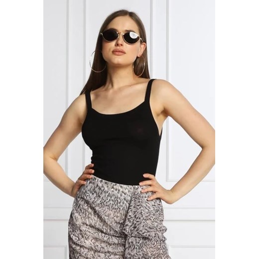 Patrizia Pepe Lniany top | Slim Fit Patrizia Pepe XL Gomez Fashion Store okazyjna cena