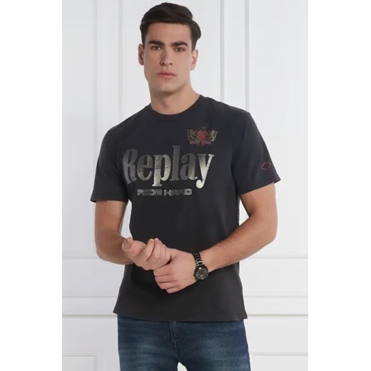 Replay T-shirt | Regular Fit ze sklepu Gomez Fashion Store w kategorii T-shirty męskie - zdjęcie 172872860