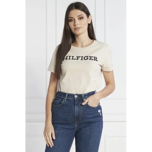 Tommy Hilfiger T-shirt | Regular Fit ze sklepu Gomez Fashion Store w kategorii Bluzki damskie - zdjęcie 172873100