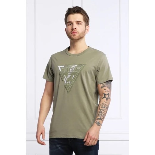 GUESS T-shirt POSNE | Regular Fit ze sklepu Gomez Fashion Store w kategorii T-shirty męskie - zdjęcie 172873110