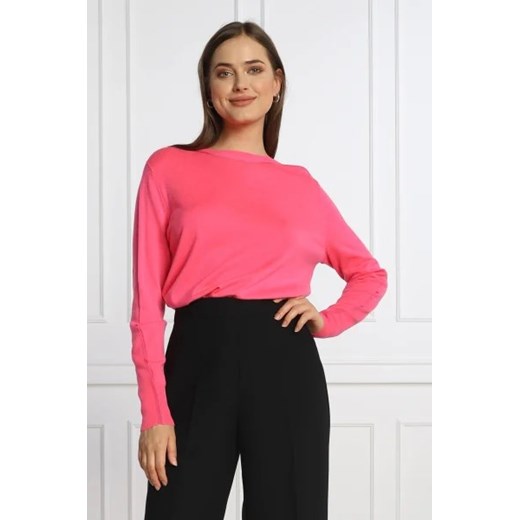 Marc Cain Wełniany sweter | Regular Fit | z dodatkiem jedwabiu Marc Cain 34 okazja Gomez Fashion Store