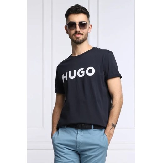 HUGO T-shirt Dulivio | Regular Fit ze sklepu Gomez Fashion Store w kategorii T-shirty męskie - zdjęcie 172874293