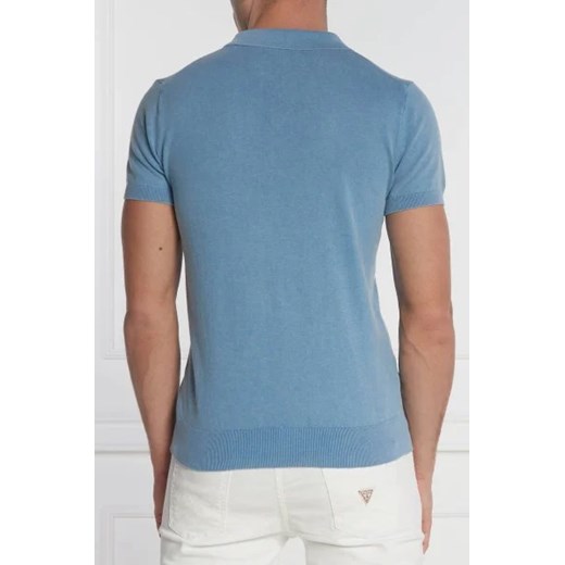 GUESS Polo | Regular Fit | z dodatkiem jedwabiu Guess XL okazja Gomez Fashion Store