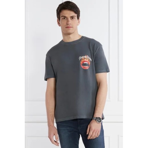 Tommy Jeans T-shirt VINTAGE FIRE LIPS | Regular Fit ze sklepu Gomez Fashion Store w kategorii T-shirty męskie - zdjęcie 172874721