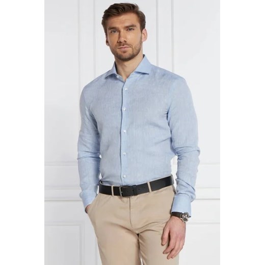 BOSS BLACK Lniana koszula H-HANK | Slim Fit 44 wyprzedaż Gomez Fashion Store