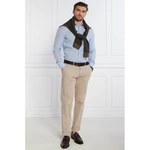 BOSS BLACK Lniana koszula H-HANK | Slim Fit 44 okazja Gomez Fashion Store