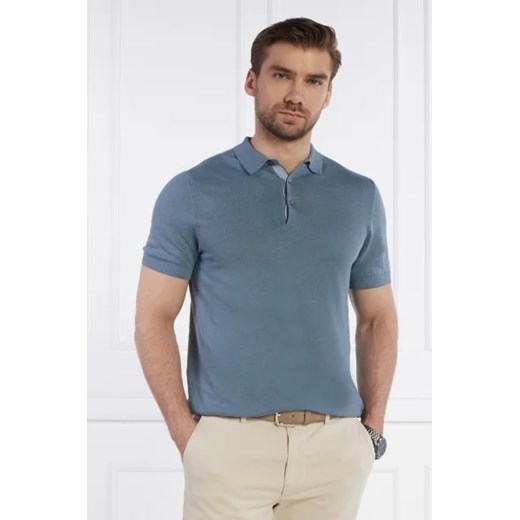 Windsor Lniane polo 13 Lindo-PB | Regular Fit ze sklepu Gomez Fashion Store w kategorii T-shirty męskie - zdjęcie 172876321