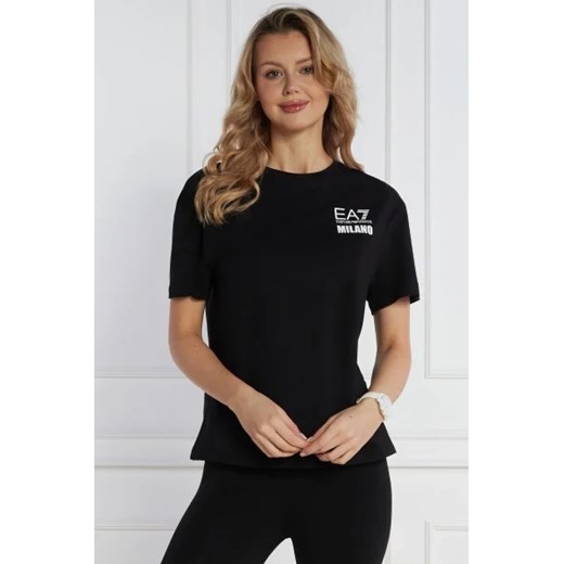EA7 T-shirt | Regular Fit ze sklepu Gomez Fashion Store w kategorii Bluzki damskie - zdjęcie 172876431