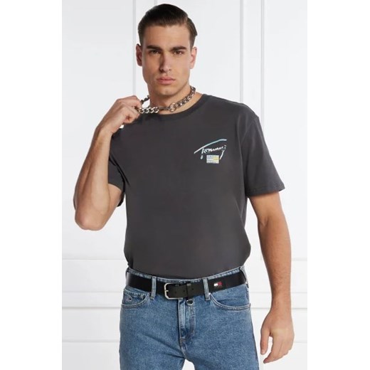 Tommy Jeans T-shirt METALLIC AOP TEE EXT | Regular Fit ze sklepu Gomez Fashion Store w kategorii T-shirty męskie - zdjęcie 172876692