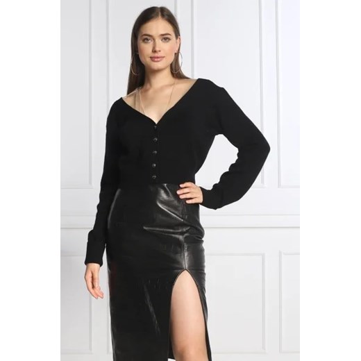 Pinko Kardigan INFUSO | Cropped Fit | z dodatkiem wełny Pinko XS Gomez Fashion Store okazyjna cena