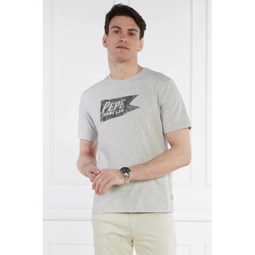 Pepe Jeans London T-shirt SINGLE CARDIFF | Regular Fit ze sklepu Gomez Fashion Store w kategorii T-shirty męskie - zdjęcie 172877560