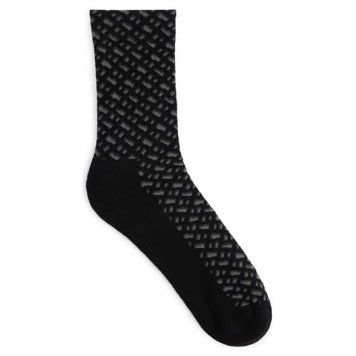 BOSS BLACK Skarpety QS Rib Monogram CC 39-42 okazyjna cena Gomez Fashion Store