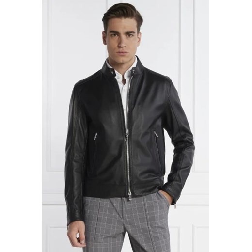BOSS BLACK Skórzana kurtka Mansell | Regular Fit ze sklepu Gomez Fashion Store w kategorii Kurtki męskie - zdjęcie 172879351