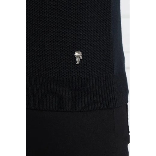 Karl Lagerfeld Wełniany golf | Regular Fit Karl Lagerfeld XXL okazja Gomez Fashion Store