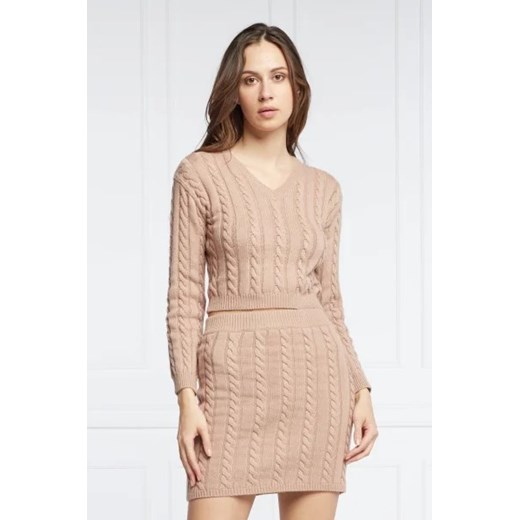 GUESS Sweter DORA | Cropped Fit | z dodatkiem wełny ze sklepu Gomez Fashion Store w kategorii Swetry damskie - zdjęcie 172881574
