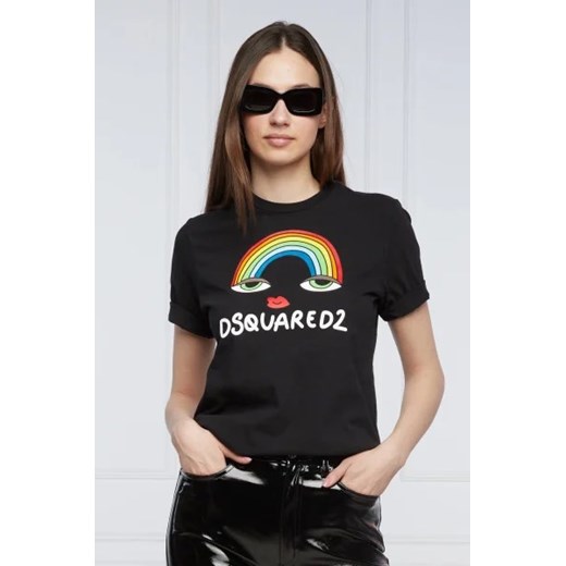 Dsquared2 T-shirt Rainbow Renny | Regular Fit Dsquared2 XS promocyjna cena Gomez Fashion Store