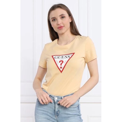 GUESS T-shirt ORIGINAL | Regular Fit ze sklepu Gomez Fashion Store w kategorii Bluzki damskie - zdjęcie 172883160