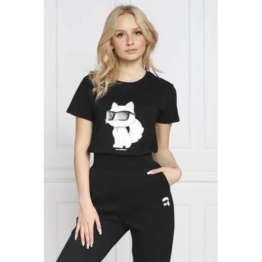 Karl Lagerfeld T-shirt ikonik 2.0 choupette | Regular Fit ze sklepu Gomez Fashion Store w kategorii Bluzki damskie - zdjęcie 172883170