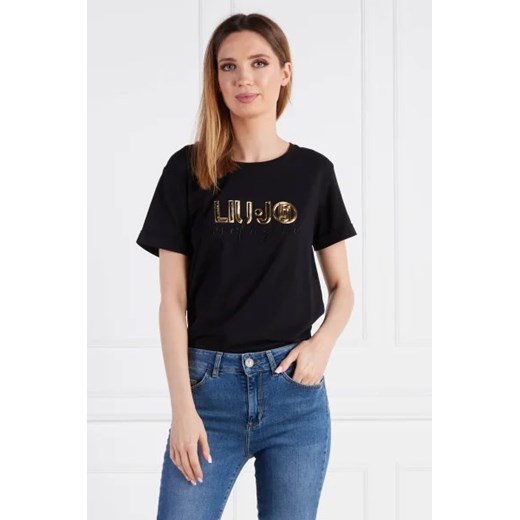 Liu Jo Sport T-shirt | Regular Fit ze sklepu Gomez Fashion Store w kategorii Bluzki damskie - zdjęcie 172883323