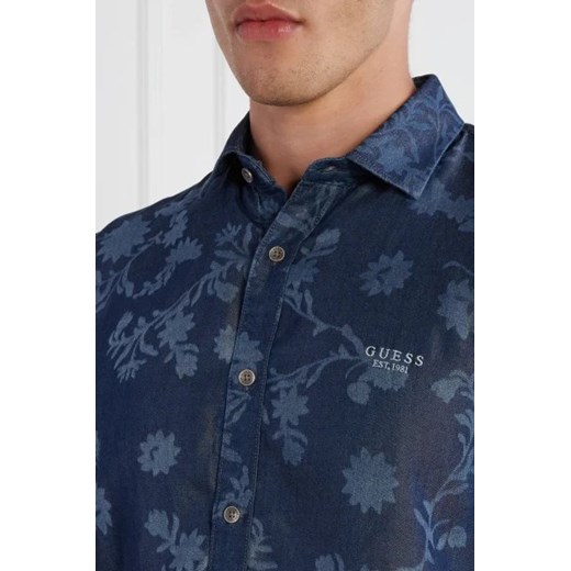 GUESS Koszula LS SUNSET FLO | Slim Fit Guess XL wyprzedaż Gomez Fashion Store