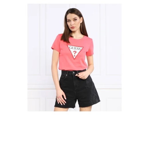 GUESS T-shirt ORIGINAL | Regular Fit ze sklepu Gomez Fashion Store w kategorii Bluzki damskie - zdjęcie 172884140