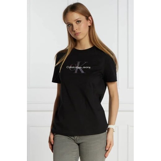 CALVIN KLEIN JEANS T-shirt | Regular Fit ze sklepu Gomez Fashion Store w kategorii Bluzki damskie - zdjęcie 172884392
