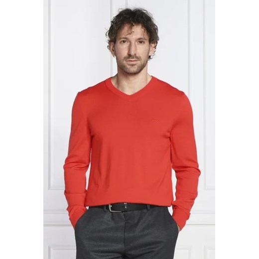 BOSS BLACK Wełniany sweter Baram-L | Regular Fit ze sklepu Gomez Fashion Store w kategorii Swetry męskie - zdjęcie 172885084