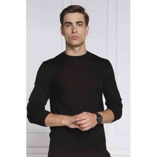 Emporio Armani Wełniany sweter | Slim Fit ze sklepu Gomez Fashion Store w kategorii Swetry męskie - zdjęcie 172885540