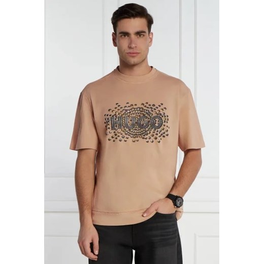 HUGO T-shirt Dunic | Relaxed fit ze sklepu Gomez Fashion Store w kategorii T-shirty męskie - zdjęcie 172885861