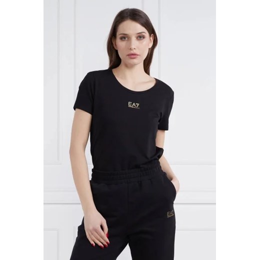 EA7 T-shirt | Regular Fit ze sklepu Gomez Fashion Store w kategorii Bluzki damskie - zdjęcie 172886764