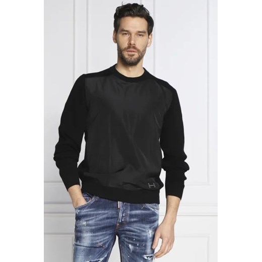 HUGO Sweter Shaibro | Regular Fit | z dodatkiem wełny ze sklepu Gomez Fashion Store w kategorii Swetry męskie - zdjęcie 172887574