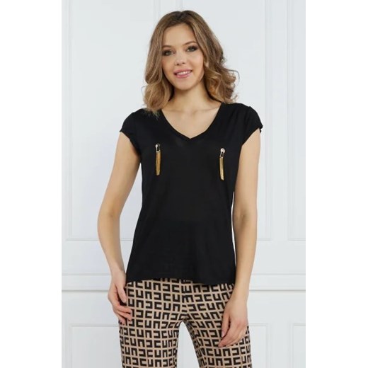 Elisabetta Franchi T-shirt | Regular Fit ze sklepu Gomez Fashion Store w kategorii Bluzki damskie - zdjęcie 172888003