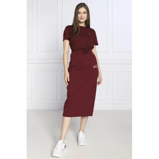 Spódnica Tommy Jeans bawełniana 