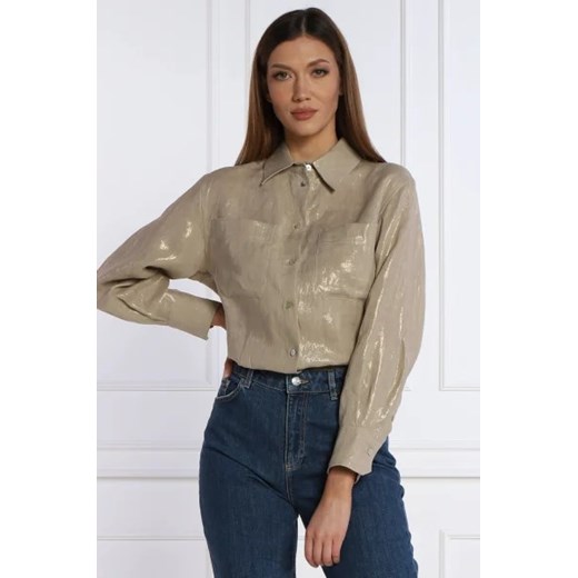 Marella SPORT Lniana koszula CALABRA | Relaxed fit 36 Gomez Fashion Store