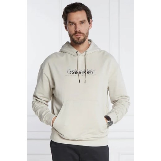 Calvin Klein Bluza DOUBLE FLOCK LOGO | Regular Fit ze sklepu Gomez Fashion Store w kategorii Bluzy męskie - zdjęcie 172891131