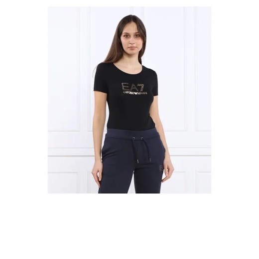 EA7 T-shirt | Regular Fit ze sklepu Gomez Fashion Store w kategorii Bluzki damskie - zdjęcie 172891970