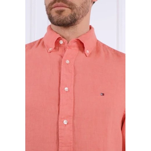 Tommy Hilfiger Lniana koszula | Slim Fit Tommy Hilfiger S okazyjna cena Gomez Fashion Store