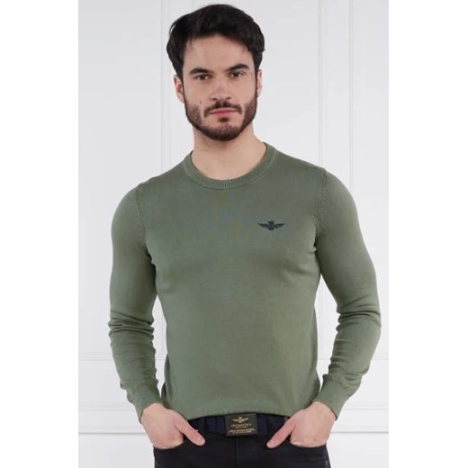 Aeronautica Militare Sweter | Regular Fit Aeronautica Militare L wyprzedaż Gomez Fashion Store
