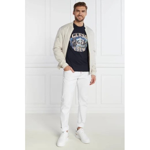 GUESS T-shirt SS CN MULTI LOGO | Slim Fit Guess L Gomez Fashion Store promocyjna cena