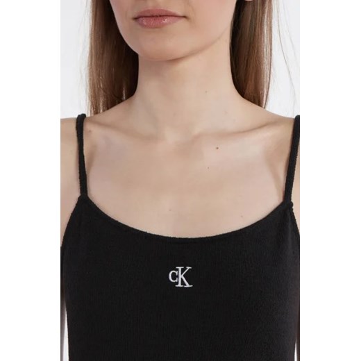 Calvin Klein Jeans Sukienka SLUB RIB S wyprzedaż Gomez Fashion Store