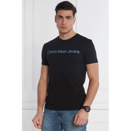 CALVIN KLEIN JEANS T-shirt INSTITUTIONAL LOGO | Slim Fit M Gomez Fashion Store okazyjna cena