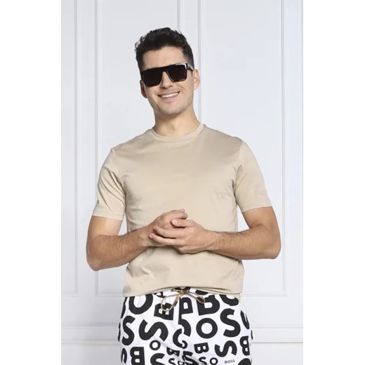 BOSS BLACK T-shirt Tessler | Slim Fit | mercerised ze sklepu Gomez Fashion Store w kategorii T-shirty męskie - zdjęcie 172894854