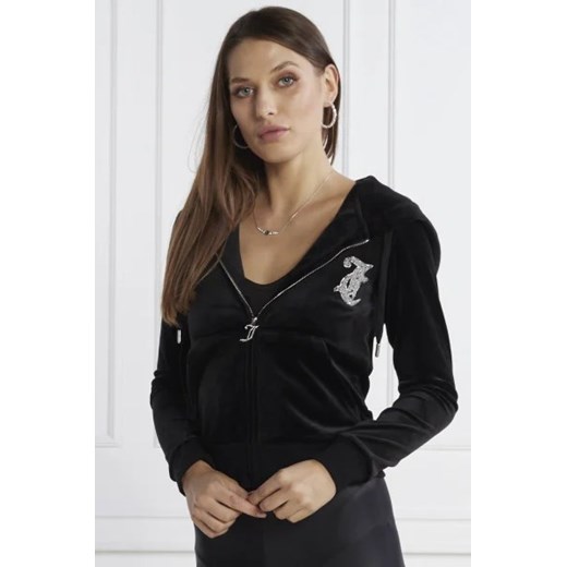 Juicy Couture Bluza CAVIAR BEAD WESTERN DIAMANTE ROBERTSON HOODIE | Regular Fit Juicy Couture S promocja Gomez Fashion Store