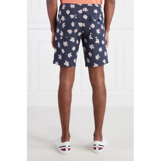 Tommy Hilfiger Lniane szorty HARLEM PO TECH LINEN PRINTED | Regular Fit Tommy Hilfiger 33 promocja Gomez Fashion Store