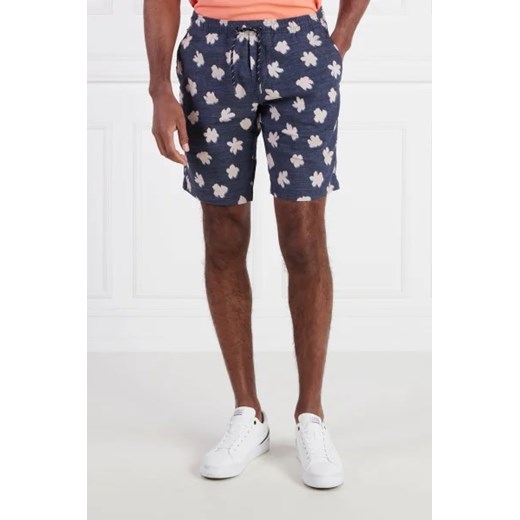 Tommy Hilfiger Lniane szorty HARLEM PO TECH LINEN PRINTED | Regular Fit Tommy Hilfiger 30 Gomez Fashion Store okazja