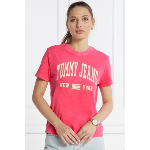 Tommy Jeans T-shirt | Regular Fit ze sklepu Gomez Fashion Store w kategorii Bluzki damskie - zdjęcie 172896262