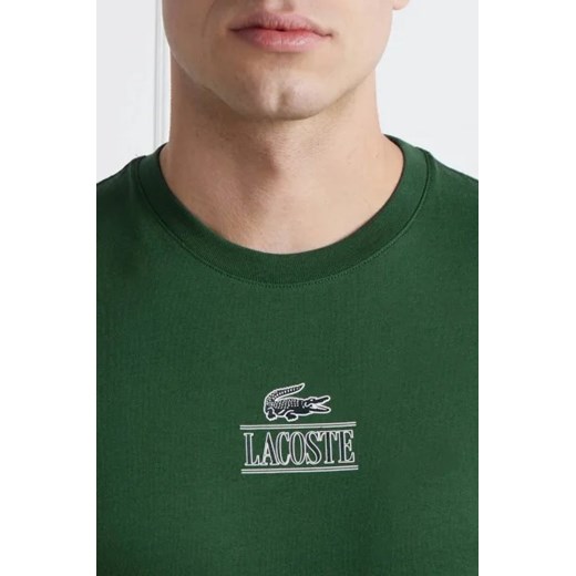 Zielony t-shirt męski Lacoste